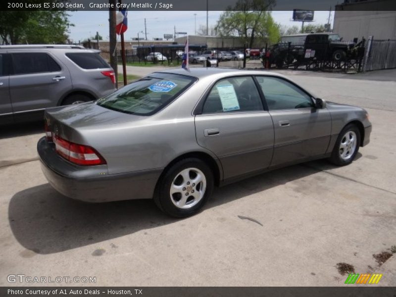 Graphite Gray Metallic / Sage 2000 Lexus ES 300 Sedan