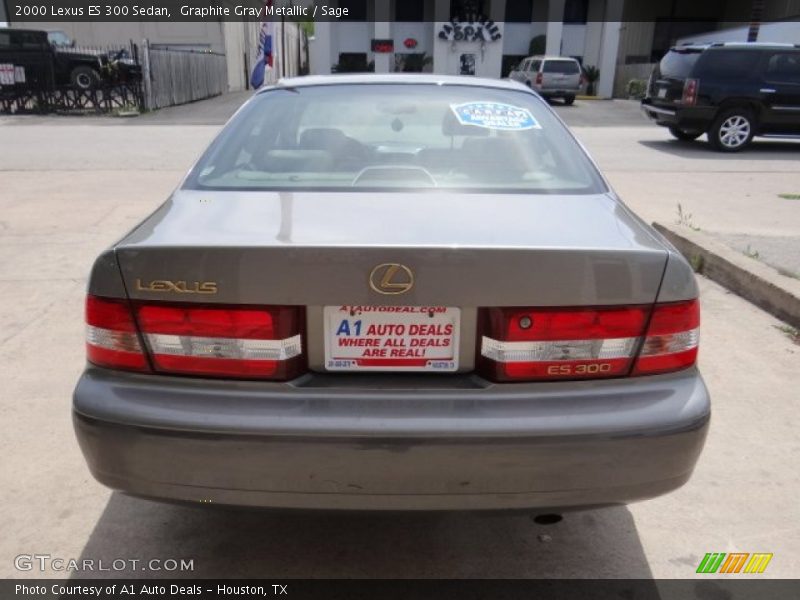 Graphite Gray Metallic / Sage 2000 Lexus ES 300 Sedan
