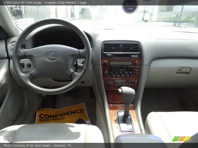 Graphite Gray Metallic / Sage 2000 Lexus ES 300 Sedan