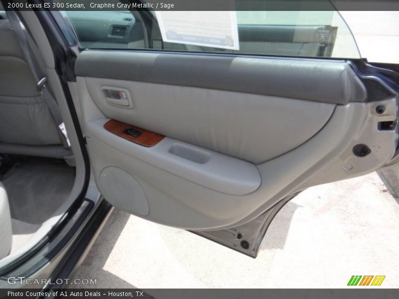 Graphite Gray Metallic / Sage 2000 Lexus ES 300 Sedan