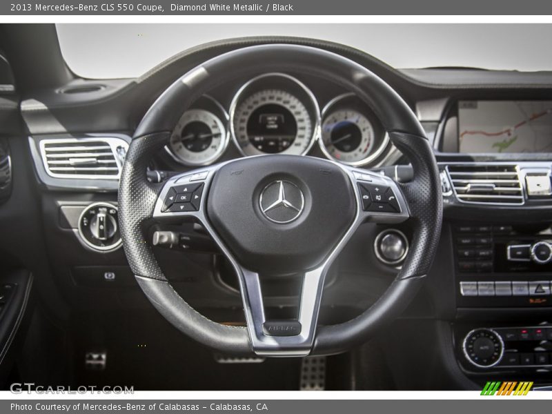 Diamond White Metallic / Black 2013 Mercedes-Benz CLS 550 Coupe