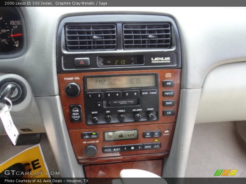 Graphite Gray Metallic / Sage 2000 Lexus ES 300 Sedan
