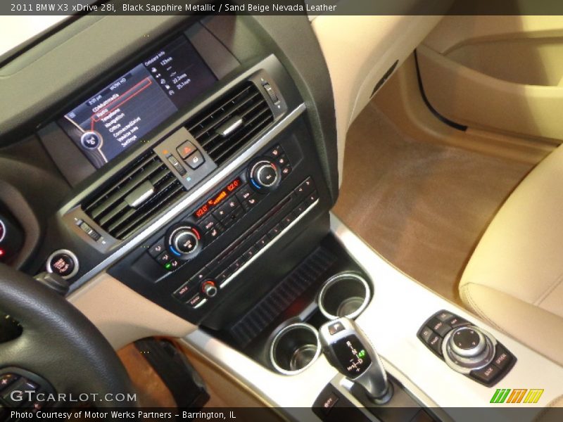 Black Sapphire Metallic / Sand Beige Nevada Leather 2011 BMW X3 xDrive 28i