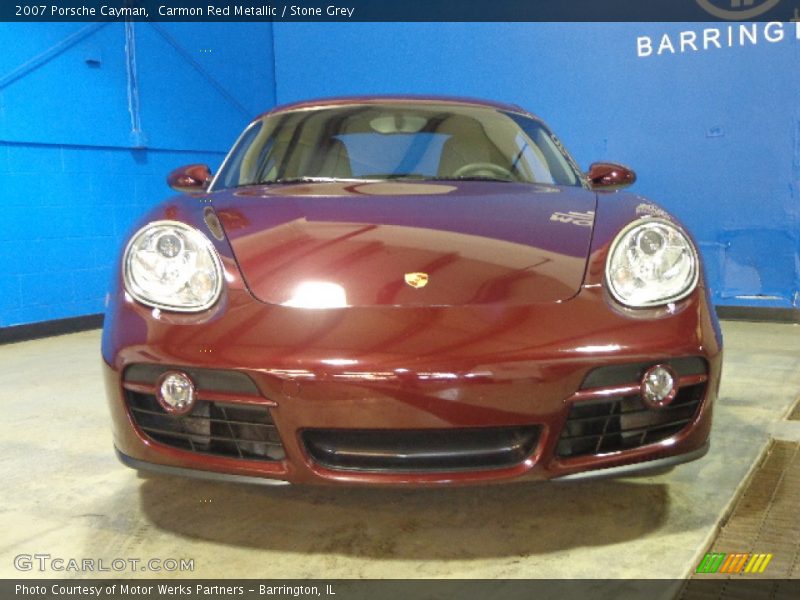 Carmon Red Metallic / Stone Grey 2007 Porsche Cayman