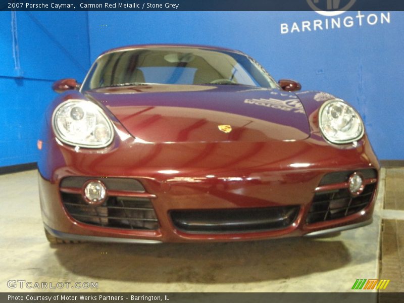 Carmon Red Metallic / Stone Grey 2007 Porsche Cayman