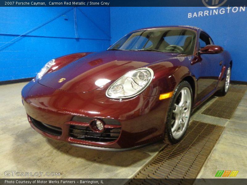 Carmon Red Metallic / Stone Grey 2007 Porsche Cayman