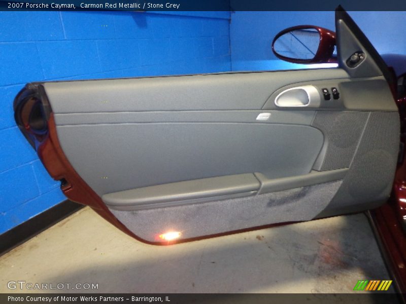 Carmon Red Metallic / Stone Grey 2007 Porsche Cayman