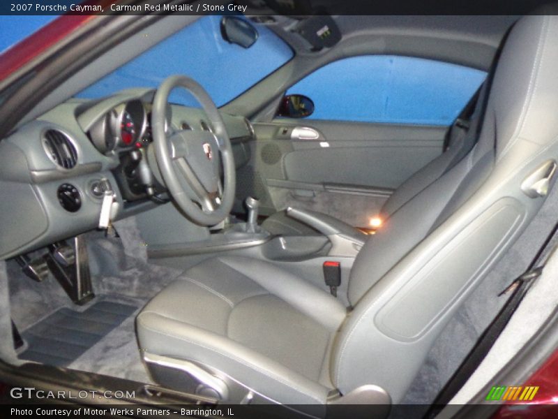 Carmon Red Metallic / Stone Grey 2007 Porsche Cayman
