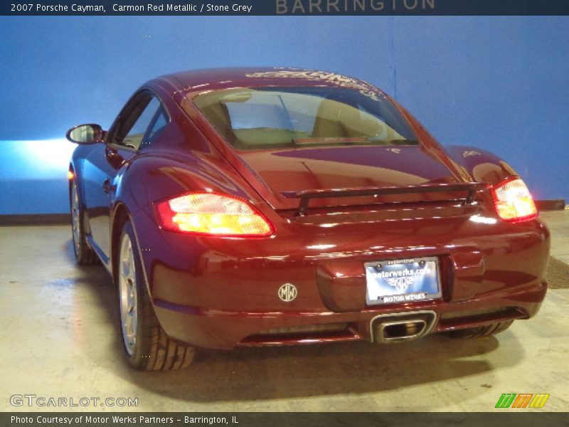 Carmon Red Metallic / Stone Grey 2007 Porsche Cayman