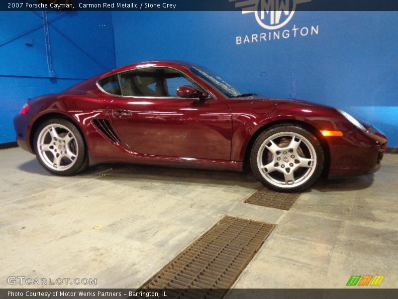 Carmon Red Metallic / Stone Grey 2007 Porsche Cayman