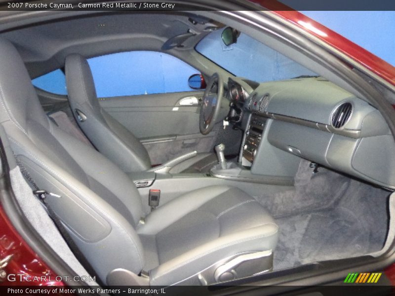 Carmon Red Metallic / Stone Grey 2007 Porsche Cayman