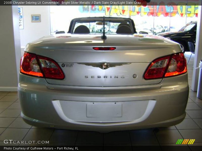 Bright Silver Metallic / Dark Slate Gray/Light Slate Gray 2008 Chrysler Sebring LX Convertible