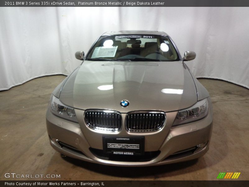 Platinum Bronze Metallic / Beige Dakota Leather 2011 BMW 3 Series 335i xDrive Sedan