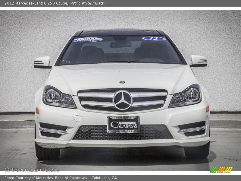 Arctic White / Black 2012 Mercedes-Benz C 250 Coupe