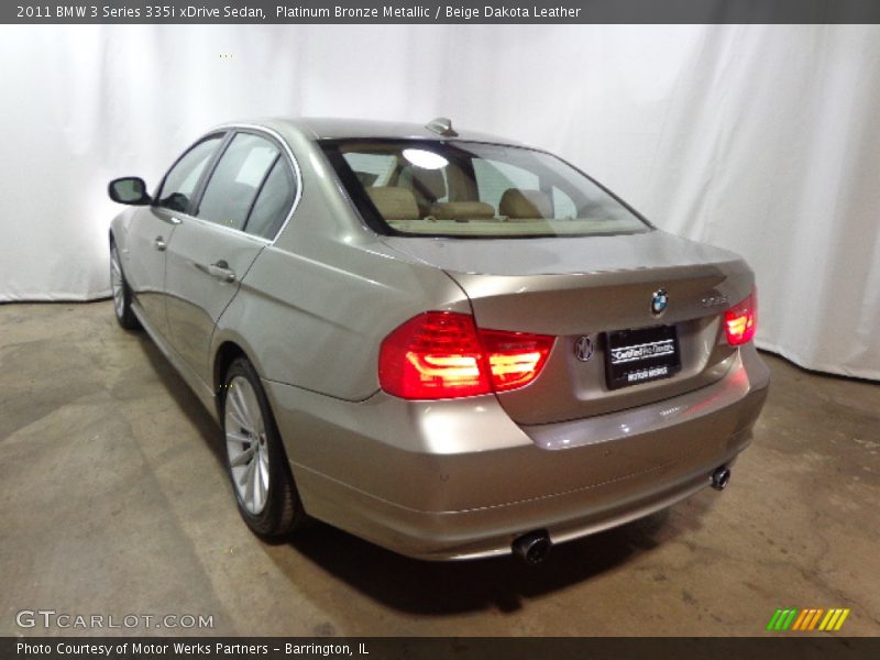 Platinum Bronze Metallic / Beige Dakota Leather 2011 BMW 3 Series 335i xDrive Sedan