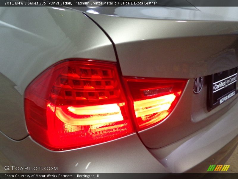 Platinum Bronze Metallic / Beige Dakota Leather 2011 BMW 3 Series 335i xDrive Sedan