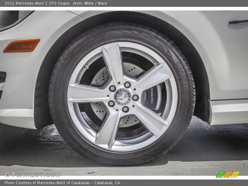 Arctic White / Black 2012 Mercedes-Benz C 250 Coupe