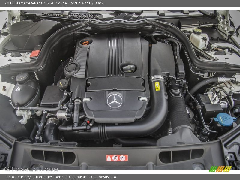 Arctic White / Black 2012 Mercedes-Benz C 250 Coupe