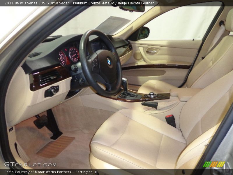Platinum Bronze Metallic / Beige Dakota Leather 2011 BMW 3 Series 335i xDrive Sedan