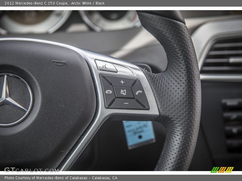 Arctic White / Black 2012 Mercedes-Benz C 250 Coupe