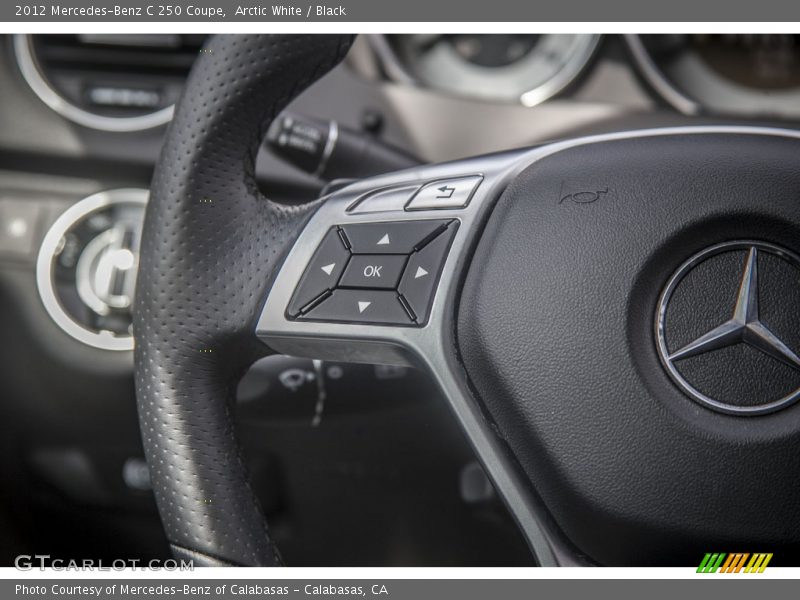Arctic White / Black 2012 Mercedes-Benz C 250 Coupe