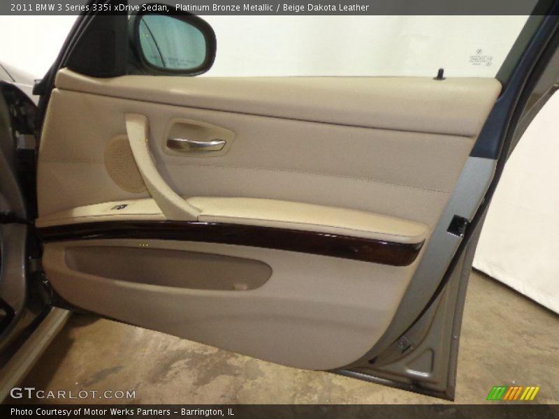 Platinum Bronze Metallic / Beige Dakota Leather 2011 BMW 3 Series 335i xDrive Sedan
