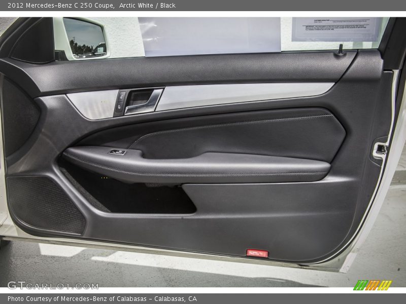 Arctic White / Black 2012 Mercedes-Benz C 250 Coupe