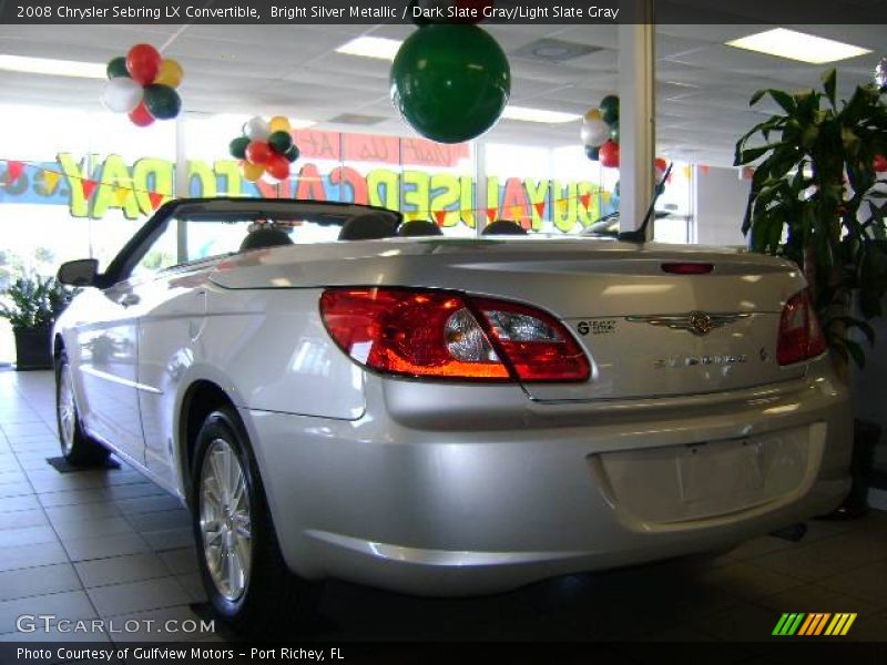 Bright Silver Metallic / Dark Slate Gray/Light Slate Gray 2008 Chrysler Sebring LX Convertible