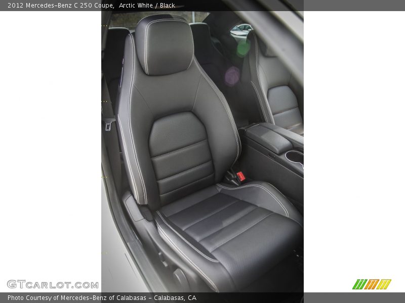Arctic White / Black 2012 Mercedes-Benz C 250 Coupe