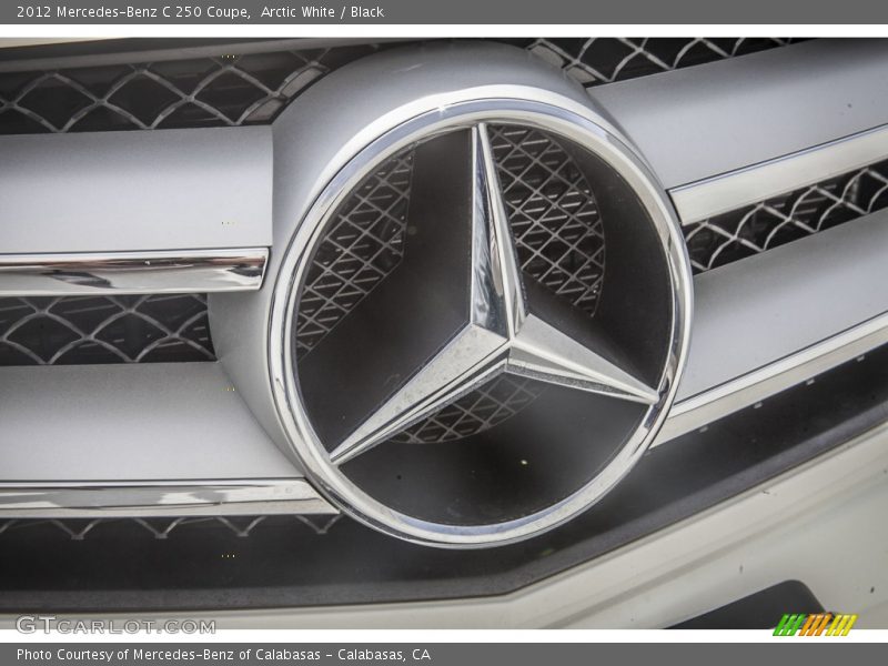 Arctic White / Black 2012 Mercedes-Benz C 250 Coupe