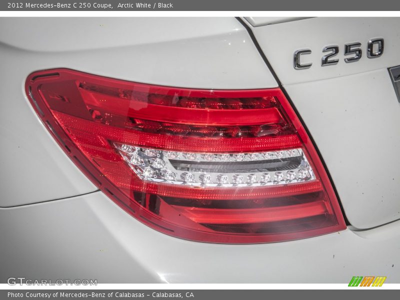 Arctic White / Black 2012 Mercedes-Benz C 250 Coupe