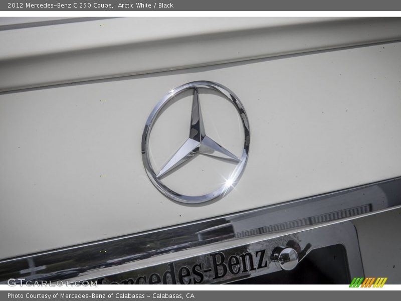 Arctic White / Black 2012 Mercedes-Benz C 250 Coupe