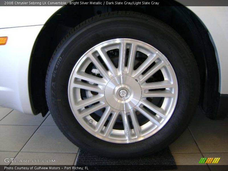 Bright Silver Metallic / Dark Slate Gray/Light Slate Gray 2008 Chrysler Sebring LX Convertible