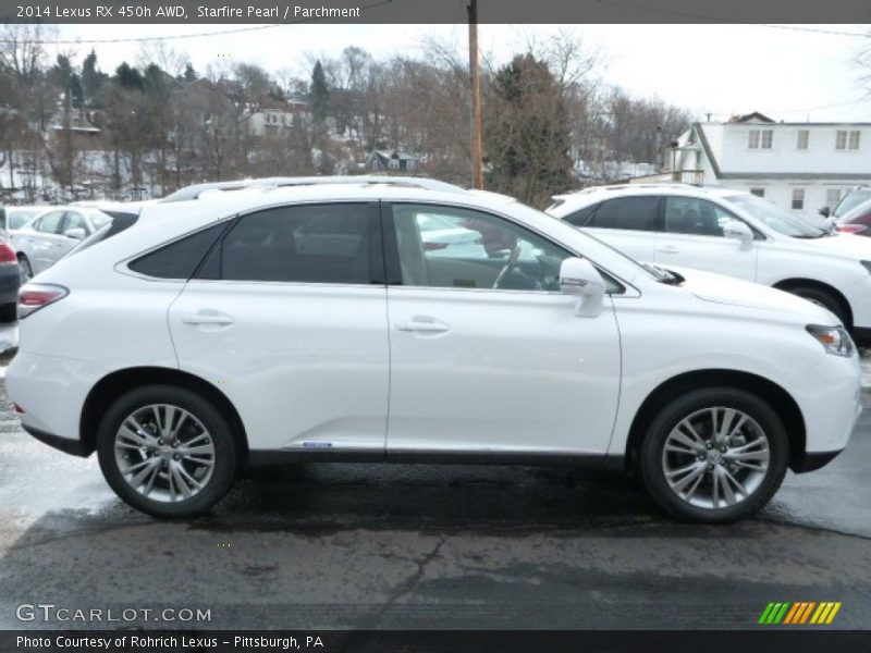 Starfire Pearl / Parchment 2014 Lexus RX 450h AWD