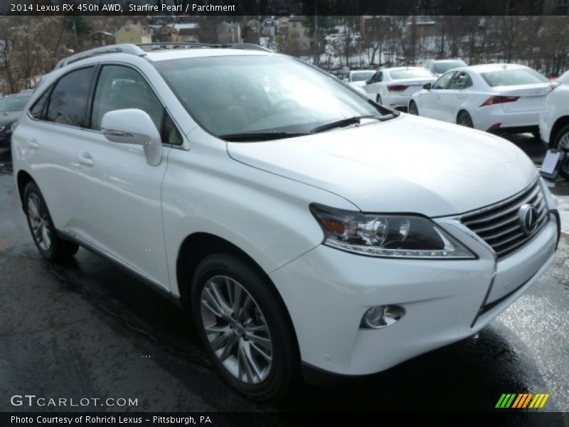 Starfire Pearl / Parchment 2014 Lexus RX 450h AWD