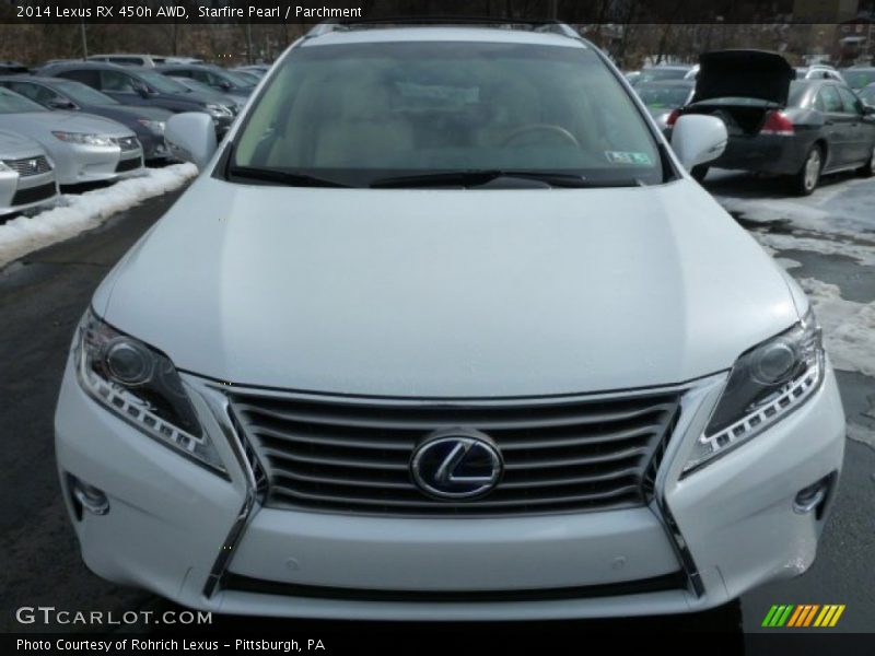Starfire Pearl / Parchment 2014 Lexus RX 450h AWD