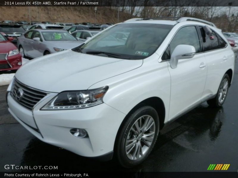 Starfire Pearl / Parchment 2014 Lexus RX 450h AWD