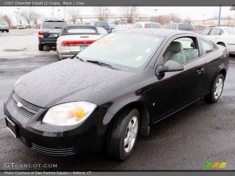Black / Gray 2007 Chevrolet Cobalt LS Coupe