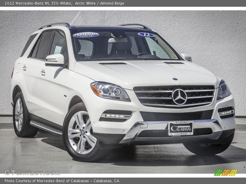 Arctic White / Almond Beige 2012 Mercedes-Benz ML 350 4Matic