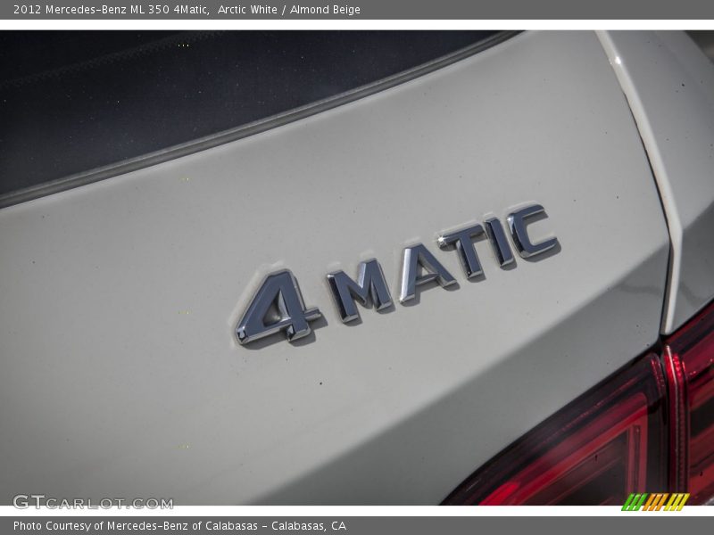 Arctic White / Almond Beige 2012 Mercedes-Benz ML 350 4Matic