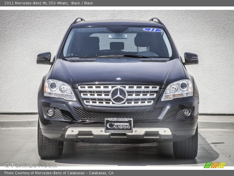 Black / Black 2011 Mercedes-Benz ML 350 4Matic