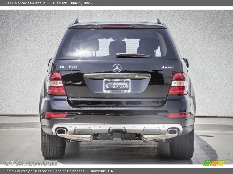 Black / Black 2011 Mercedes-Benz ML 350 4Matic