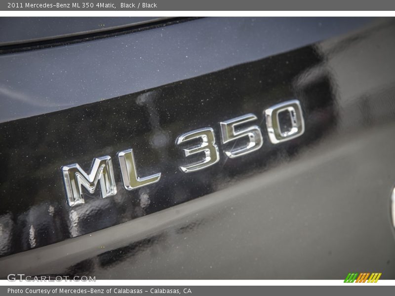 Black / Black 2011 Mercedes-Benz ML 350 4Matic