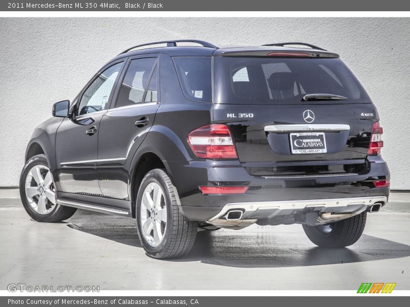 Black / Black 2011 Mercedes-Benz ML 350 4Matic