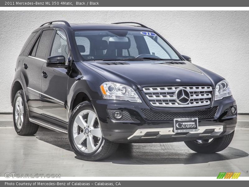 Black / Black 2011 Mercedes-Benz ML 350 4Matic