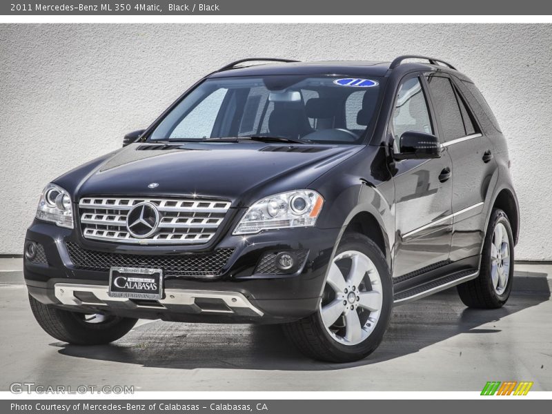 Black / Black 2011 Mercedes-Benz ML 350 4Matic