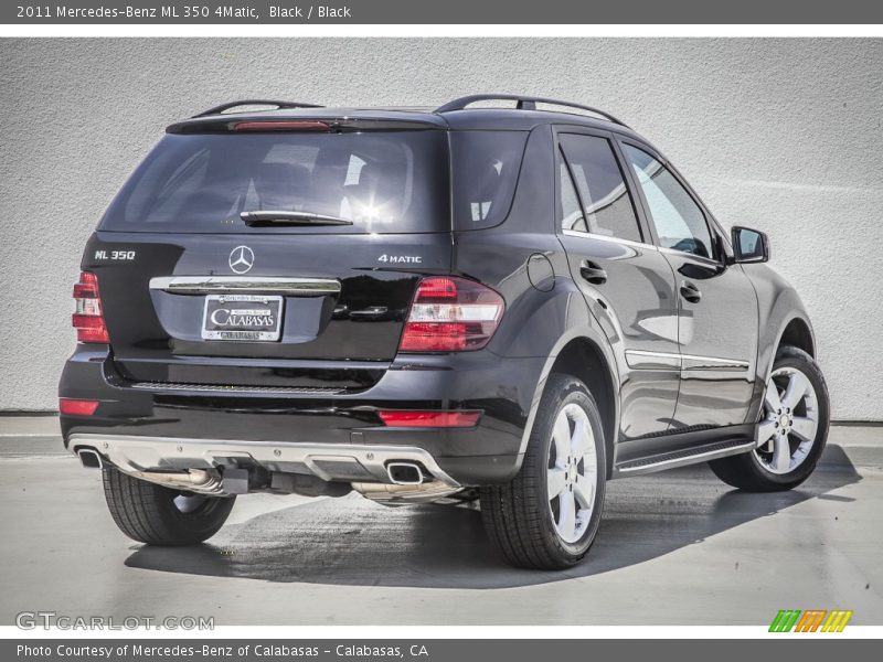 Black / Black 2011 Mercedes-Benz ML 350 4Matic
