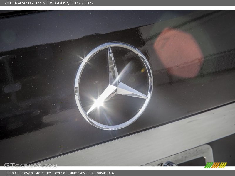 Black / Black 2011 Mercedes-Benz ML 350 4Matic
