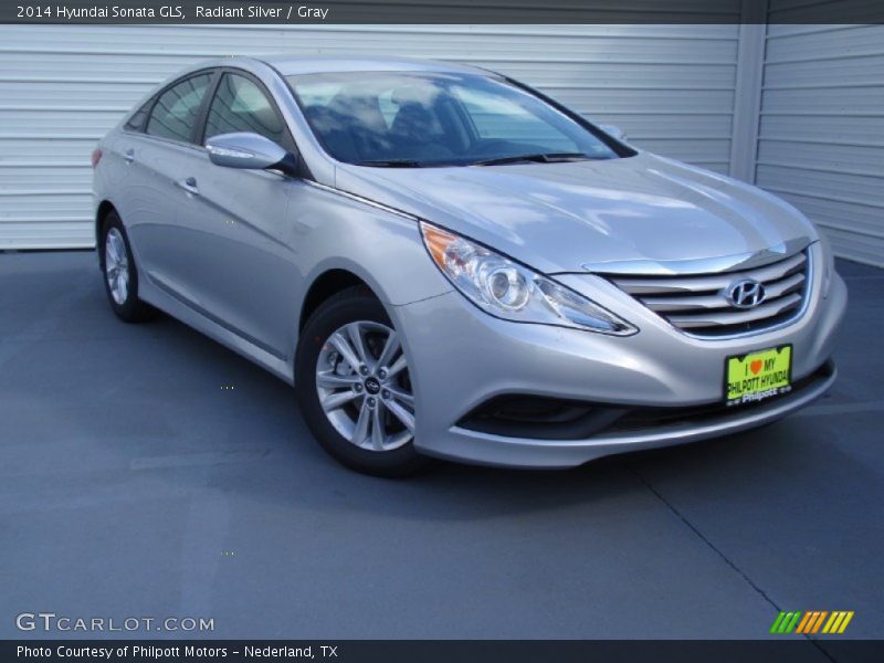 Radiant Silver / Gray 2014 Hyundai Sonata GLS