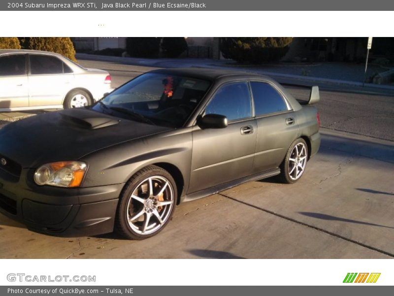 Java Black Pearl / Blue Ecsaine/Black 2004 Subaru Impreza WRX STi